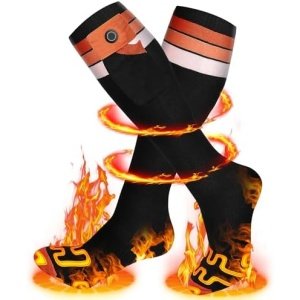 LATITOP Heated Socks for Men Women, 7.4V 22.2WH Rechargeable Battery Electric
