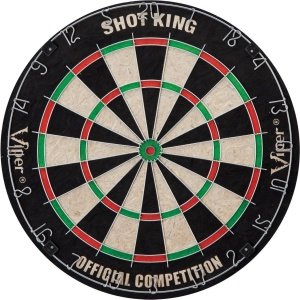 Viper by GLD Products Shot King Regulation Bristle Steel Tip Dartboard Set