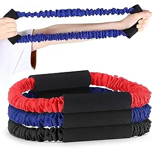 3 Pcs Archery Bow Strength Trainer 30 40 50 Lbs Arm Strength Exercise Band Rubber Stretch Bands Archery Accessories for Bow Practice Shooting Accessories