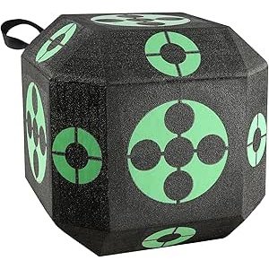 VEVOR15 x15 All-Side Shotting Archery Arrow Target, Outdoor Portable Archery Target with Carry Handle, Easy Arrow Removal, Great Visibility, Lightweight, Easy to Transport, Black