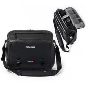NANUK N-PVD 15L Camera Messenger Bag for Photographers – Lightweight & Hightly Water Resistant – Hardshell Design Fits 1 Camera Body, 2 Lenses, Drone, Tripod, 16″ Laptop, & More
