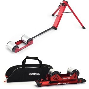 FEEDBACK SPORTS | Omnium Lightweight and Portable Bike Trainer | for 16” to 29” Wheels | Travel Bag Included