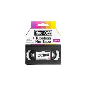 Muc-Off Tubeless Rim Tape, 25mm - Adhesive Bike Tire Liner, Tubeless Tape for MTB/Road/Gravel Bikes - Tubeless Kit Including 10m Roll of Bike Tape