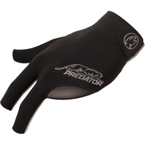 Predator Second Skin Billiard Glove Black and Gray: Fits Left Bridge Hand (Small/Medium)