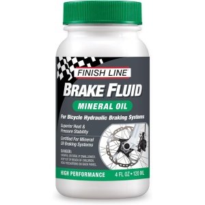Finish Line Mineral Oil Bicycle Brake Fluid – Low Viscosity Hydraulic Disc Brake Fluid for Smooth Lever Response and Enhanced Performance – 4oz Bottle