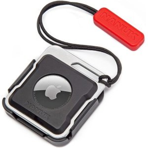 Nanuk Durable and Secure Airtag Holder, Attachable to Protective Cases, Backpacks, Luggage, Drones, Cameras, Keys, Electronics, Bikes, and Athletic Equipment (4 Mounting Options, Airtag Not Included)