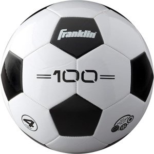 Franklin Sports Soccer Balls - Youth & Adult - Sizes 3, 4 & 5 - Single & Bulk Packs - Black & White